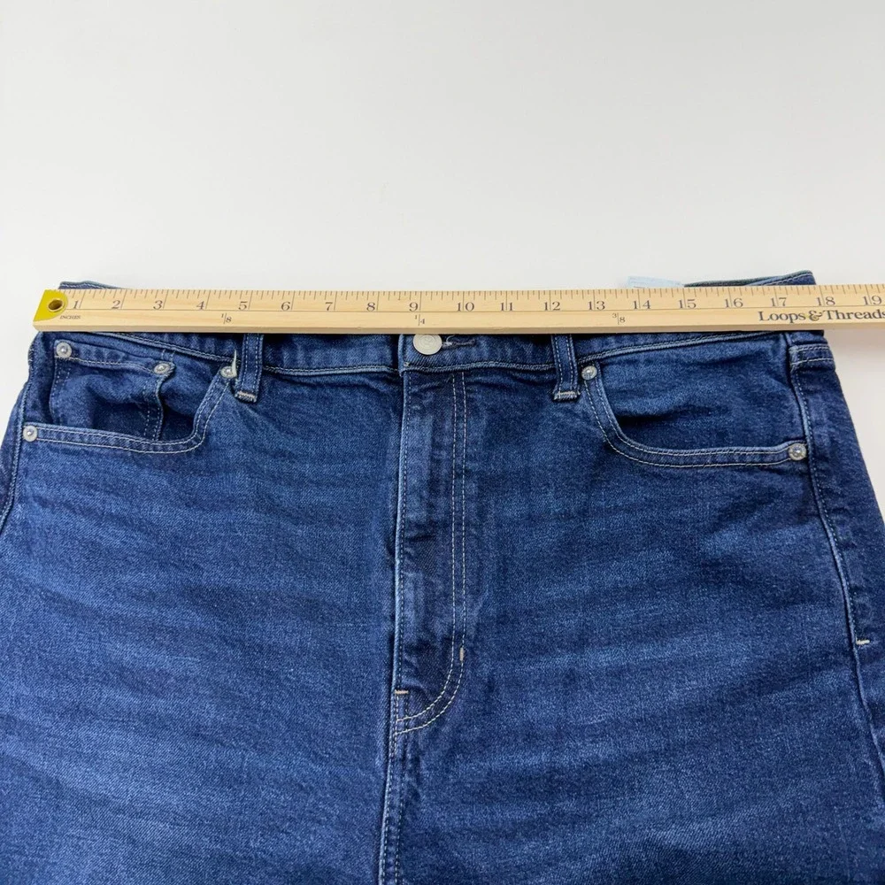 Banana Republic 90s Straight Dark Wash Jeans Mens 33 High Rise S/825196-01